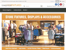 Tablet Screenshot of lowpricefixtures.com